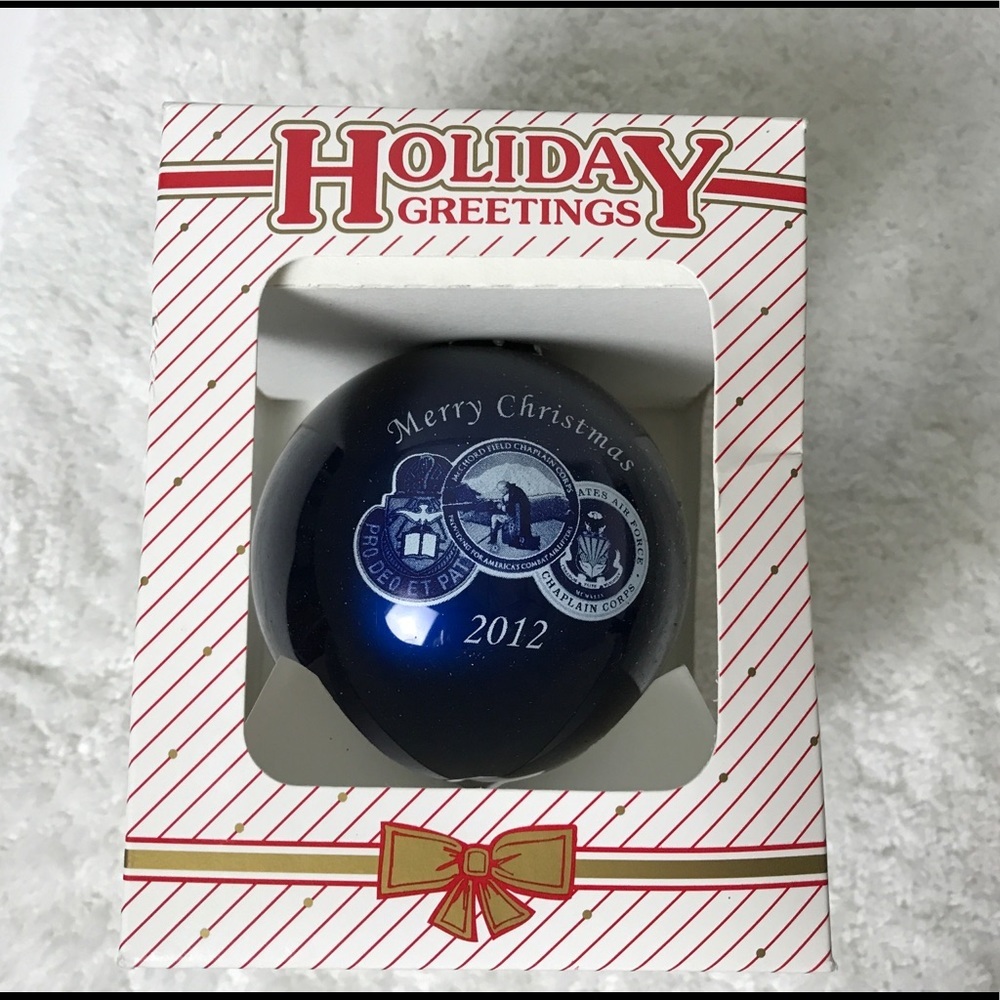 Holiday Greeting‎ 2012 Blue Ornament Military USAF
